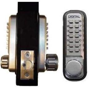 Lockey 3230DC Keyless Mechanical Digital Double Sided Combination Spring  Latch Door Lock is a bump proof, pick proof, mechanical keyless door lock that.